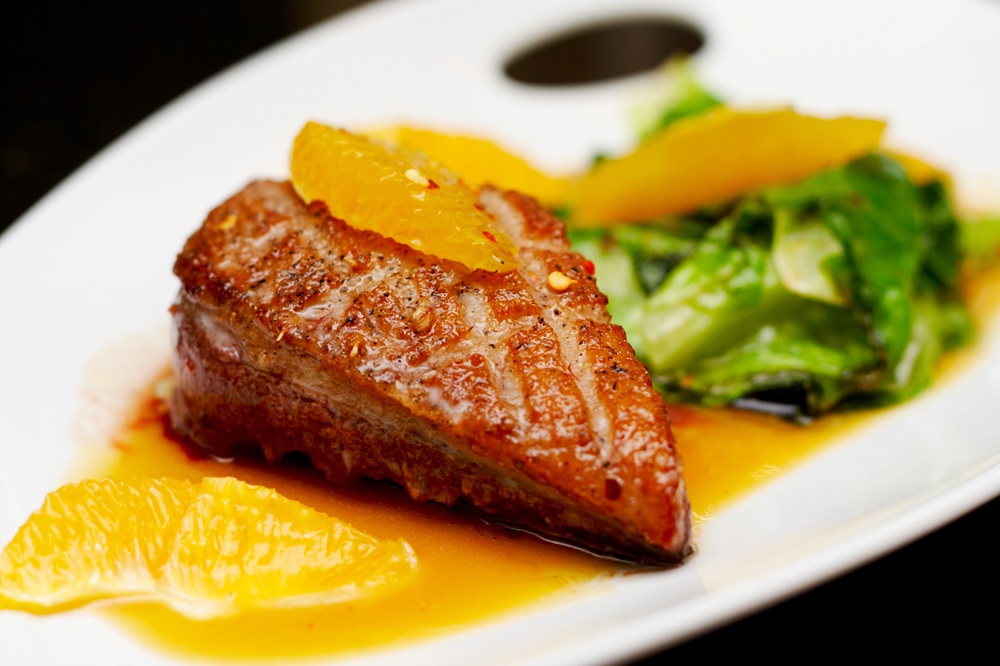 Duck Breast with Orange Glaze