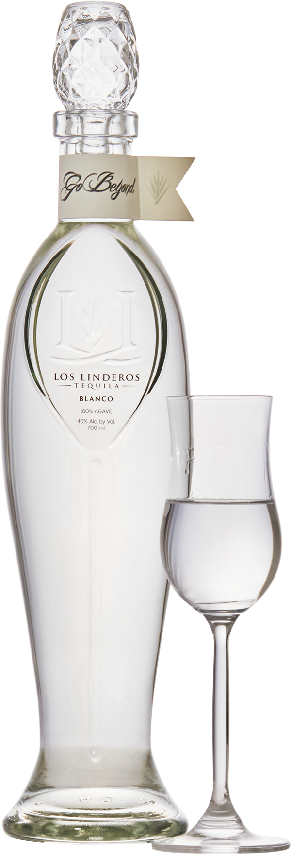 Los Linderos Tequila Bottle with Glass